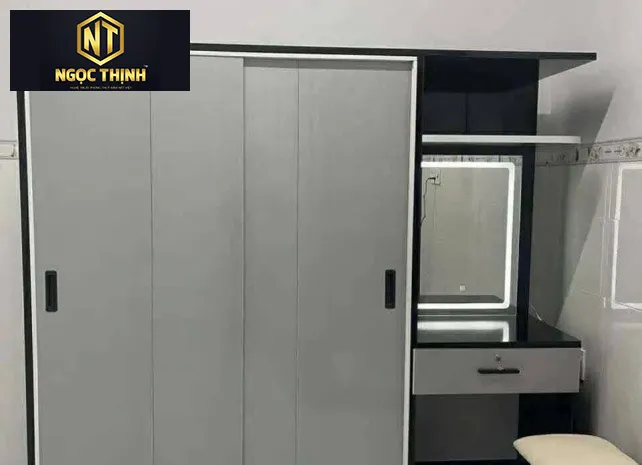 TỦ QUẦN ÁO KÈM BÀN MAKEUP GIÁ TỐT ĐỒNG NAI